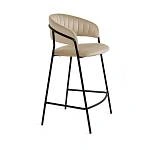 Стул полубарный Kelly, бархат бежевый 5