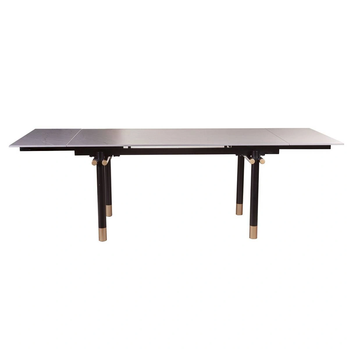 Стол обеденный Trump (160+40+40), керамика серая + 4 стула Molly изображение Стол обеденный Trump (160+40+40), керамика серая + 4 стула Molly фото