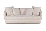 Бабл диван-кровать прямой, шенилл Reef cream
