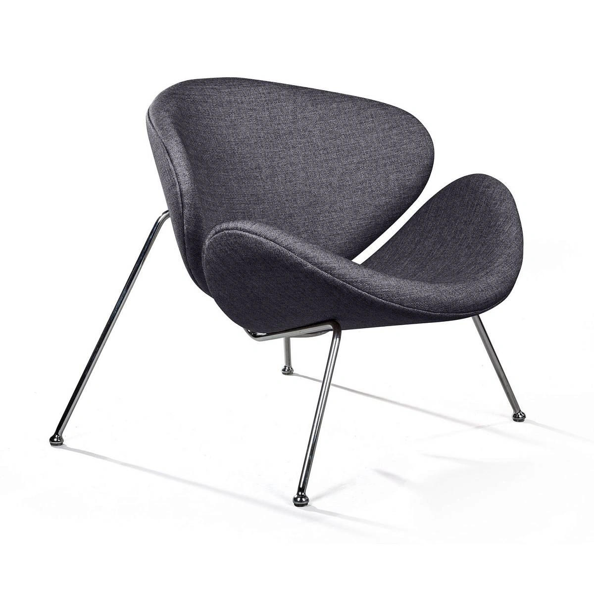 Лаунж кресло Slice, рогожка антрацит изображение Лаунж кресло Slice, рогожка антрацит фото