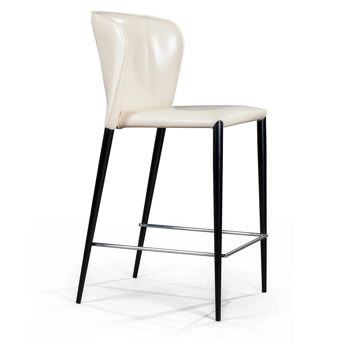 Стул полубарный Albert, кожа бежевый изображение Стул полубарный Albert, кожа бежевый фото