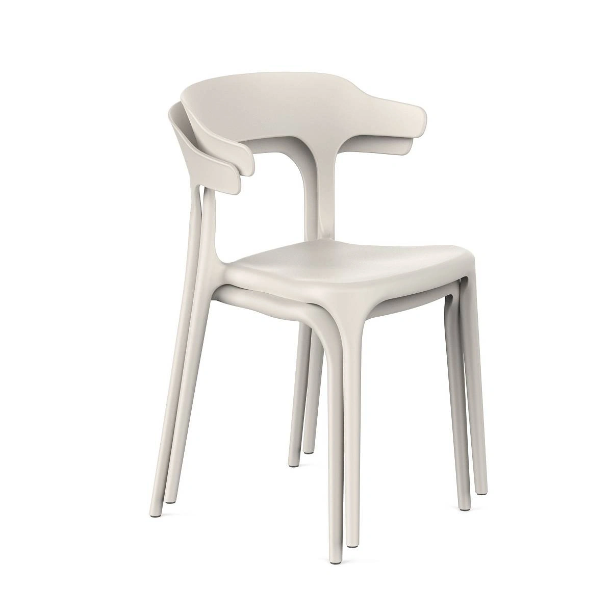 Стул Leo (RUS), комплект (2 шт), пластик светло-бежевый изображение Стул Leo (RUS), комплект (2 шт), пластик светло-бежевый фото