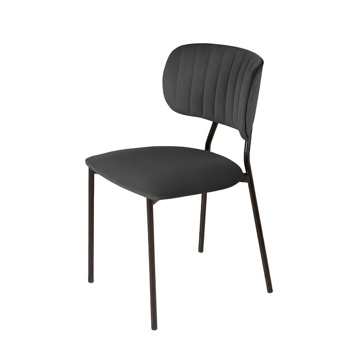 Стул Frost, бархат антрацит 14 фото