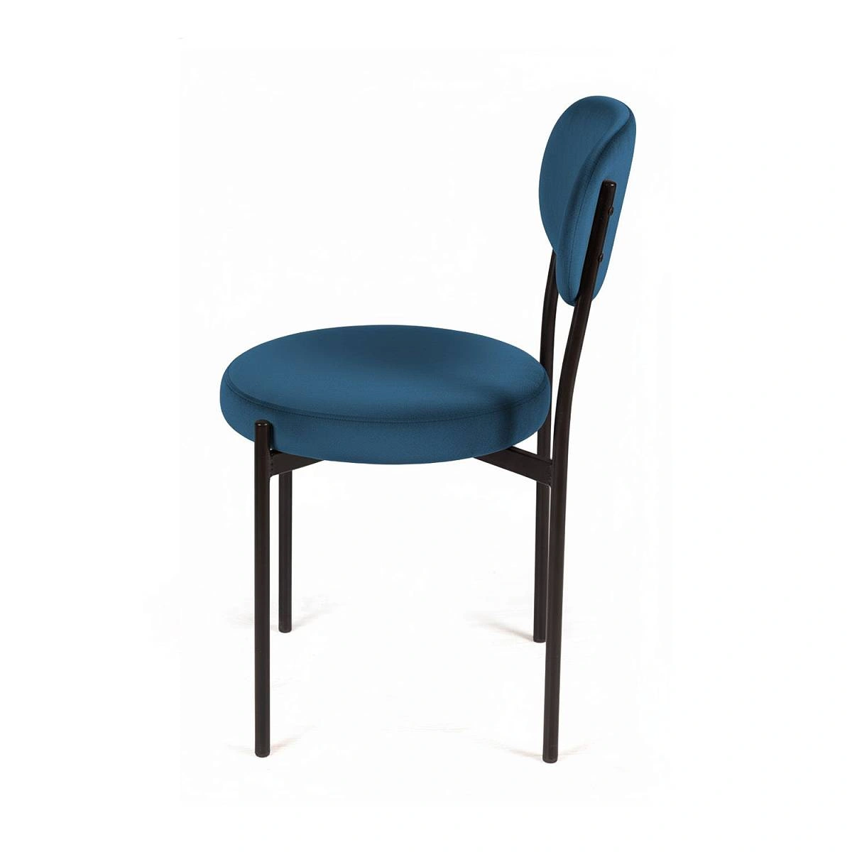 Стул Mason, комплект (2 шт), бархат синий 29 / опоры черные фото