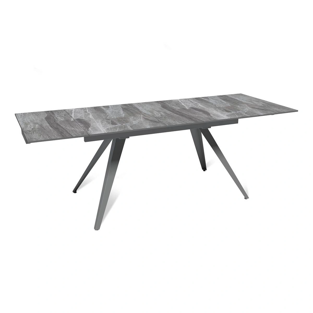 Стол раскладной Asti (140+40+40), керамика глянцевая Italian Light Grey изображение Стол раскладной Asti (140+40+40), керамика глянцевая Italian Light Grey фото