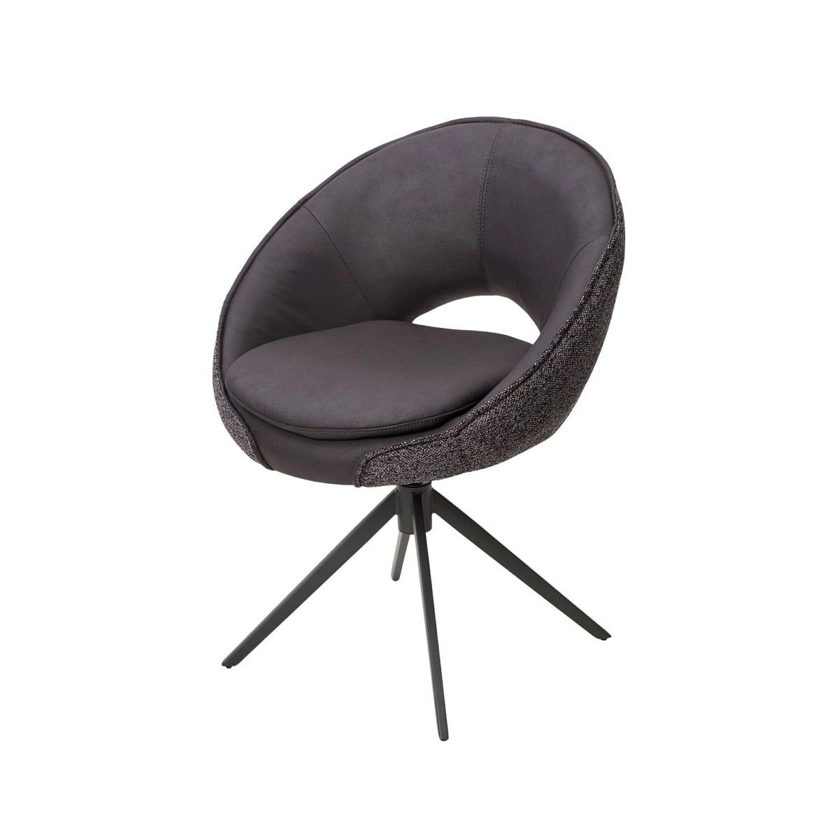 Стул Anna, ткань комби серый, поворотный механизм 360 градусов изображение Стул Anna, ткань комби серый, поворотный механизм 360 градусов фото