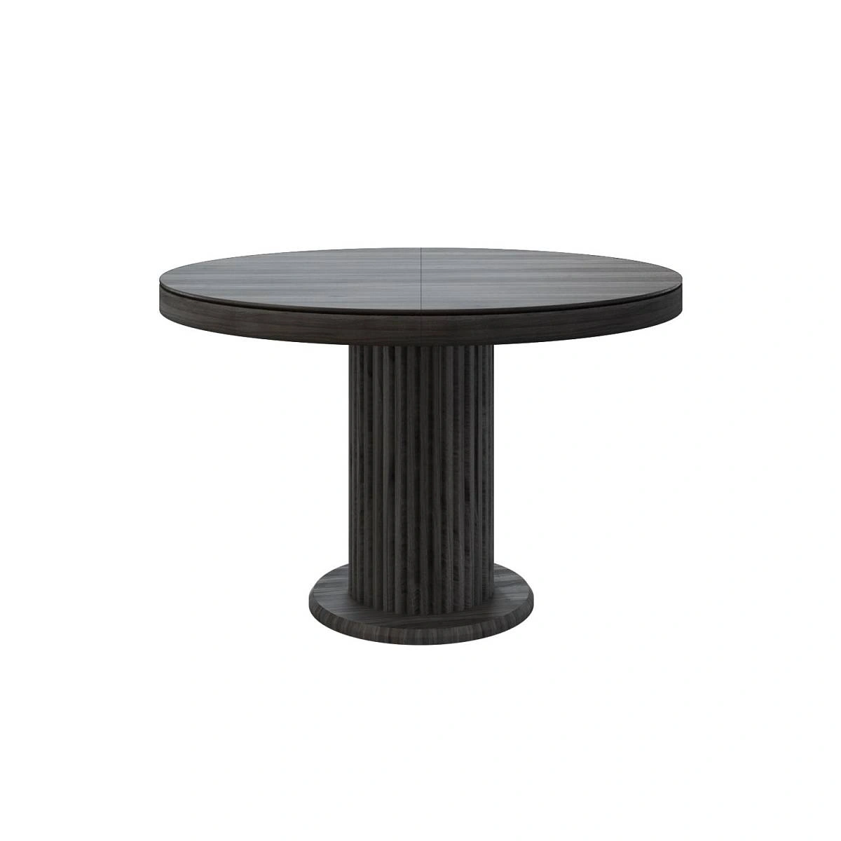 Стол Denver 100+40, круглый раздвижной, шпон изображение Стол Denver 100+40, круглый раздвижной, шпон фото