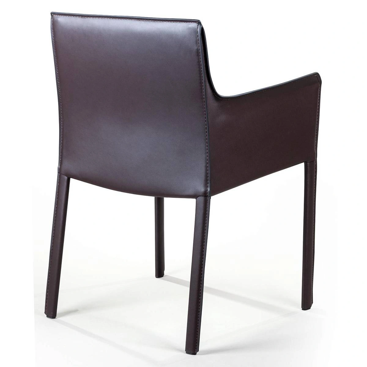 Стул с подлокотниками Barrie, кожа коричневый изображение Стул с подлокотниками Barrie, кожа коричневый фото