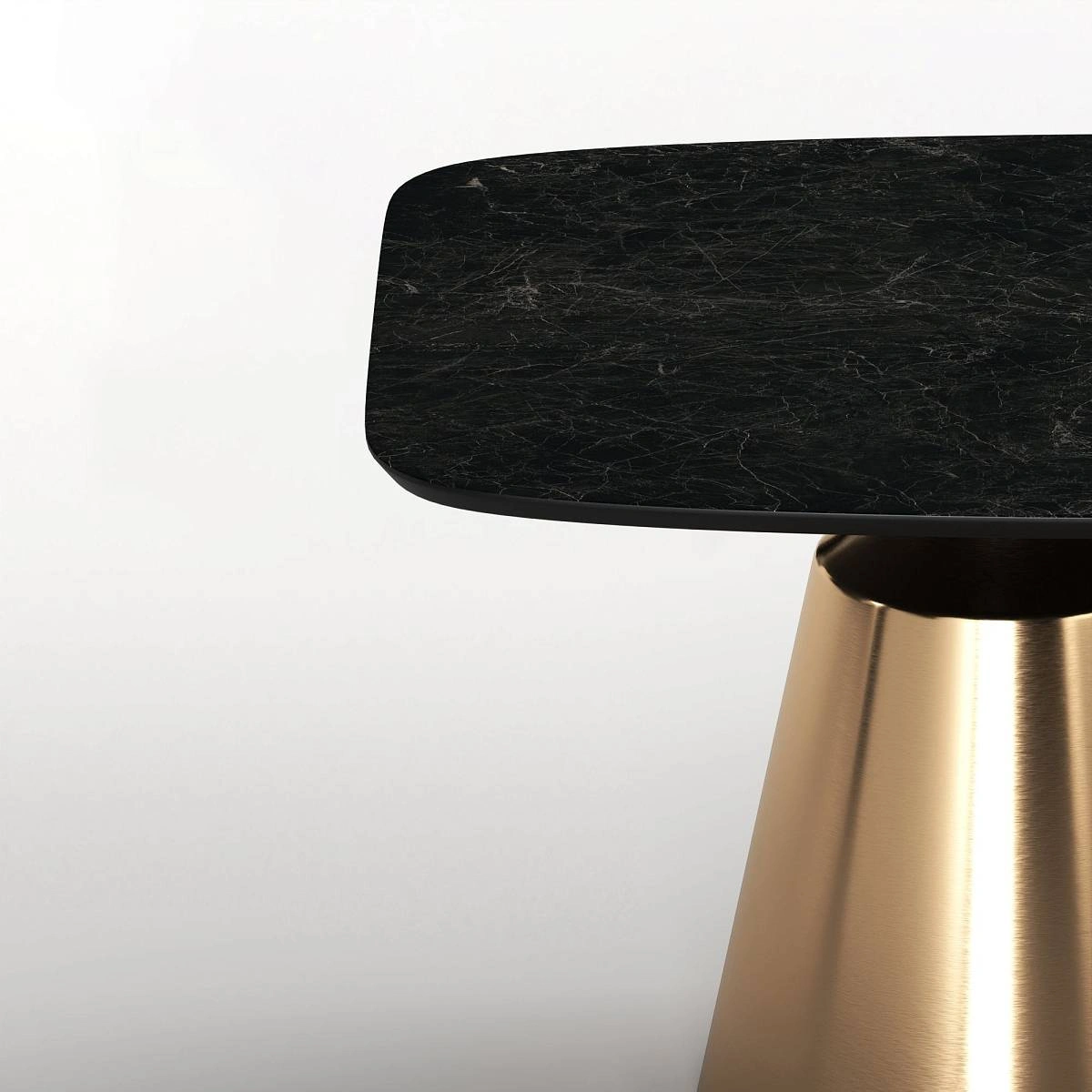 Стол овальный Lucas 200, керамика матовая, черная изображение Стол овальный Lucas 200, керамика матовая, черная фото