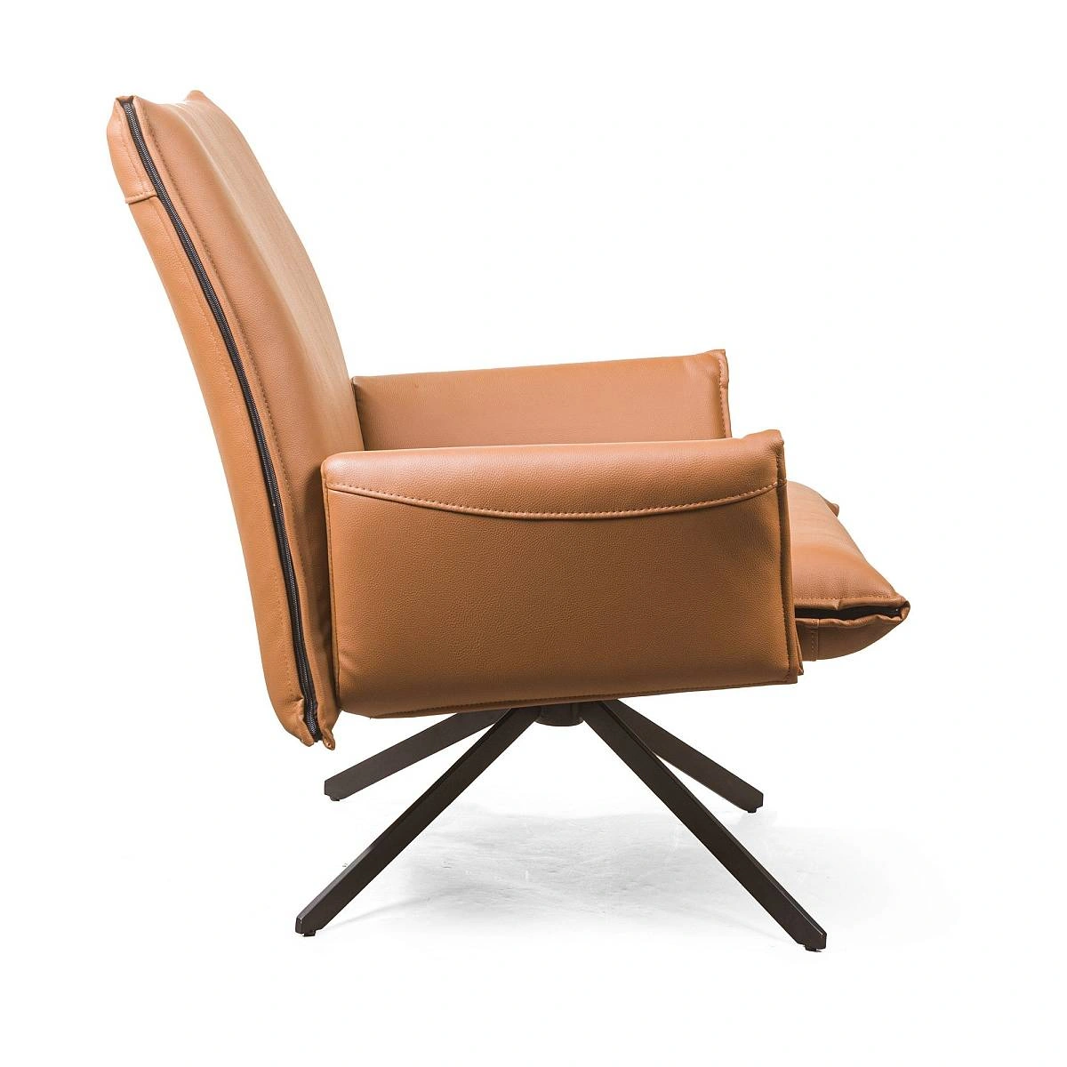 Кресло Clark, экокожа коричневый фото