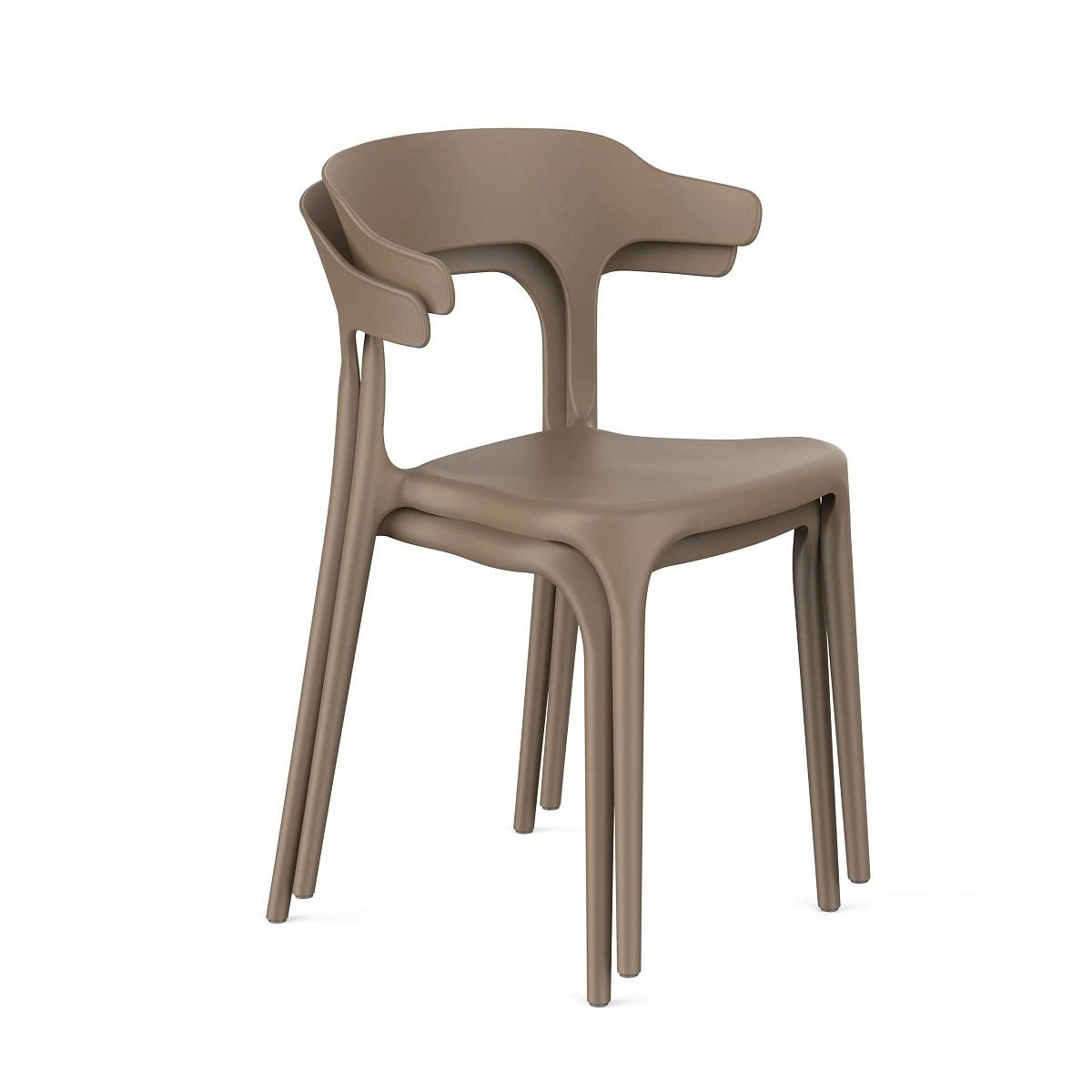 Стул Leo (RUS), комплект (2 шт), пластик капучино изображение Стул Leo (RUS), комплект (2 шт), пластик капучино фото