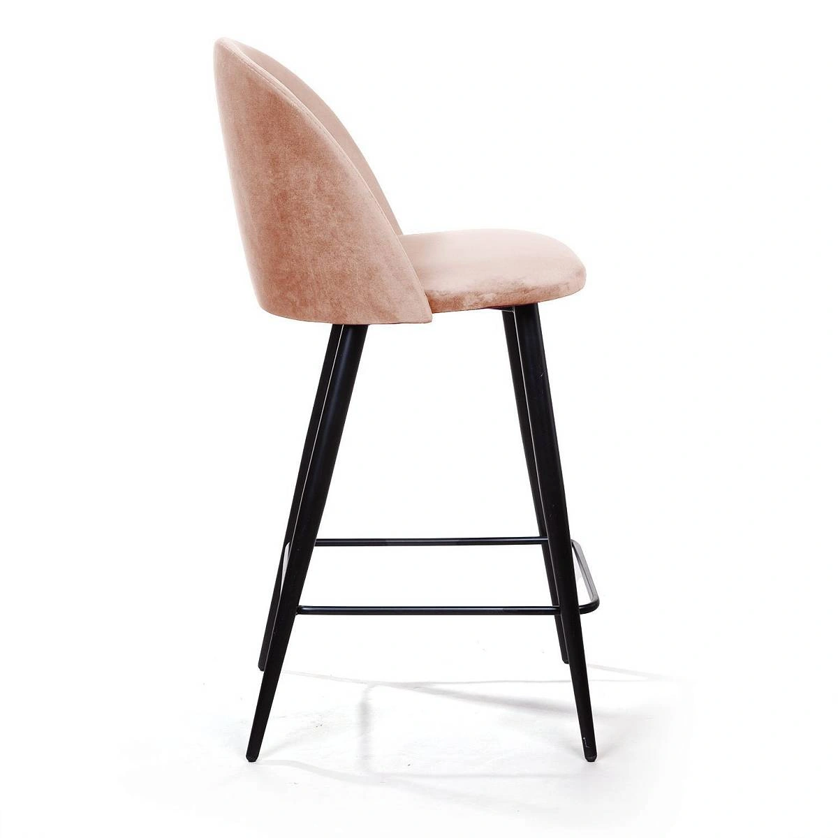 Стул полубарный Thomas, бархат бежевый 5 изображение Стул полубарный Thomas, бархат бежевый 5 фото