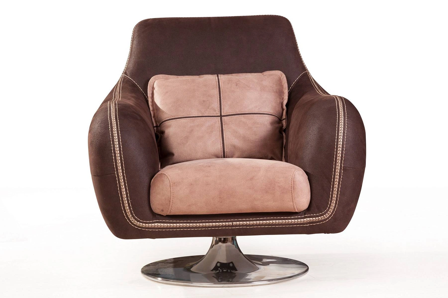 Napoli (Неаполь) кресло на хромированной опоре, замша изображение Napoli (Неаполь) кресло на хромированной опоре, замша фото