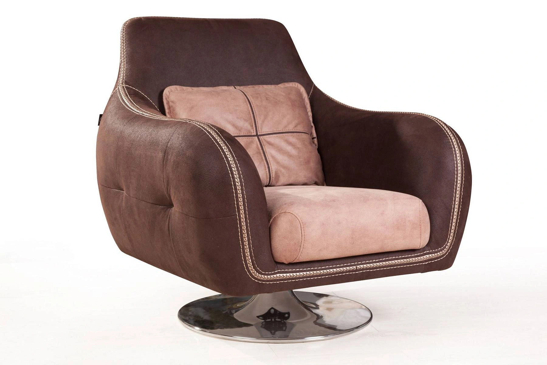 Napoli (Неаполь) кресло на хромированной опоре, замша изображение Napoli (Неаполь) кресло на хромированной опоре, замша фото