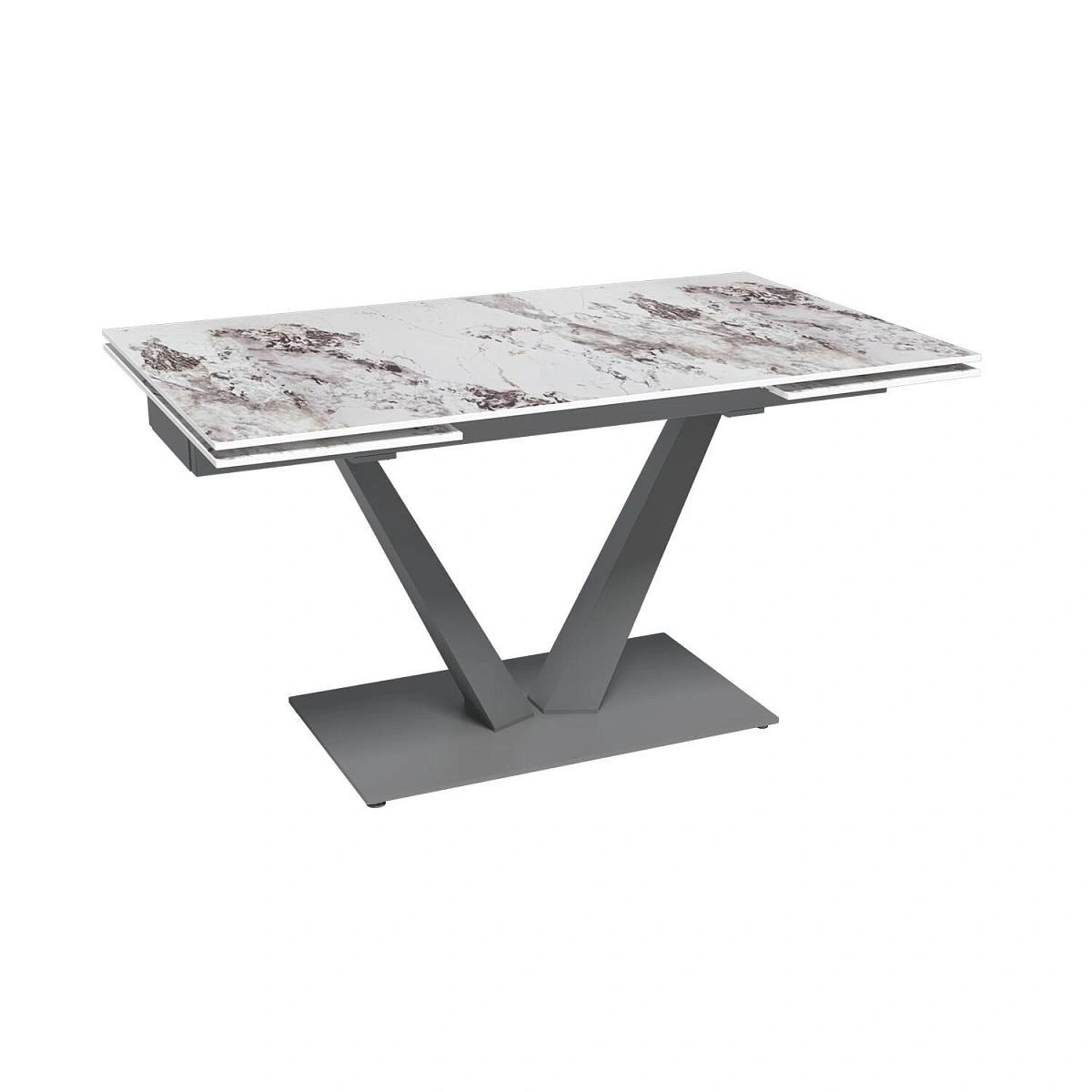 Стол раскладной Malibu (140+40+40), керамика глянцевая Patagoniya изображение Стол раскладной Malibu (140+40+40), керамика глянцевая Patagoniya фото