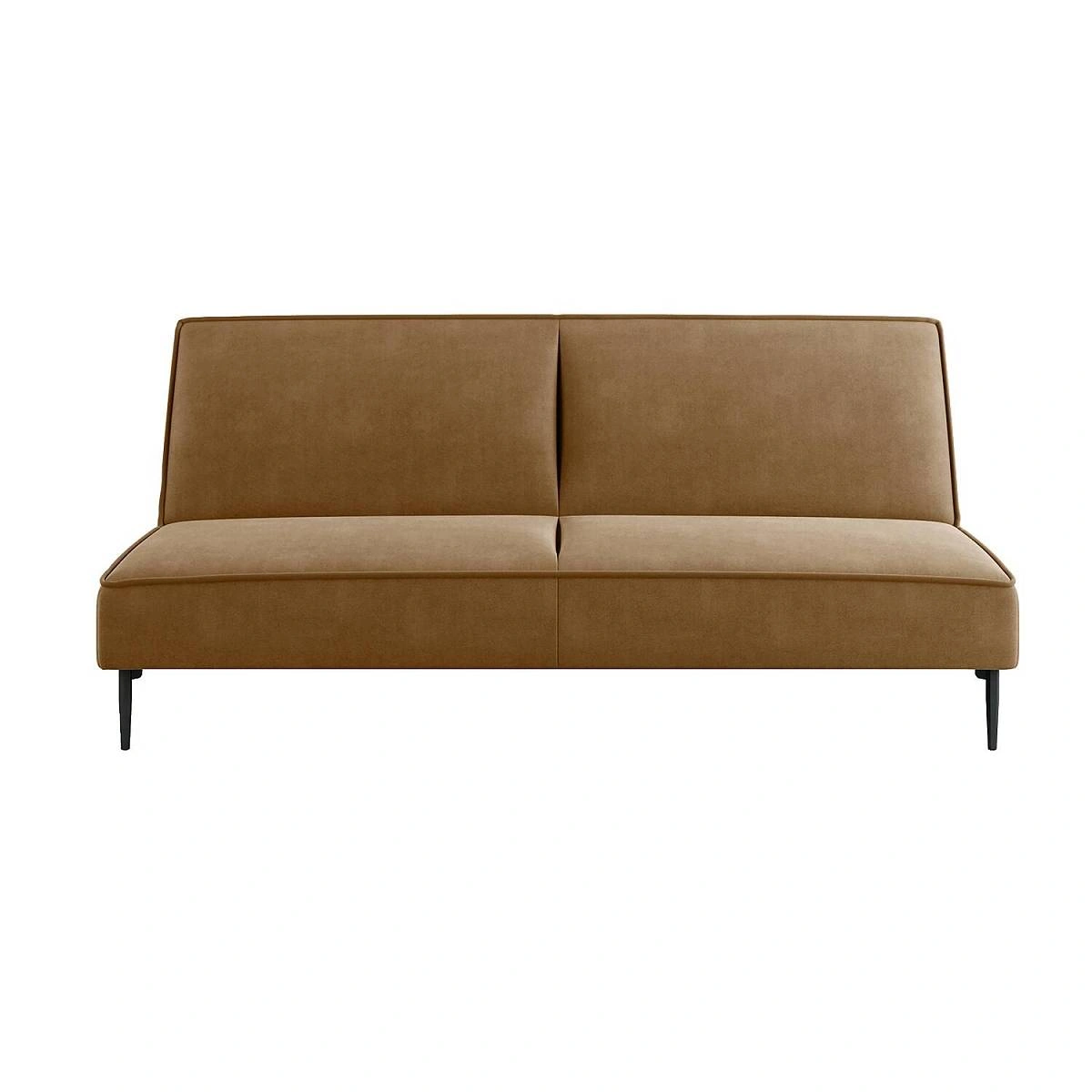 Este диван-кровать трехместный, прямой, без подлокотников, велюр коричневый Velutto 23 изображение Este диван-кровать трехместный, прямой, без подлокотников, велюр коричневый Velutto 23 фото