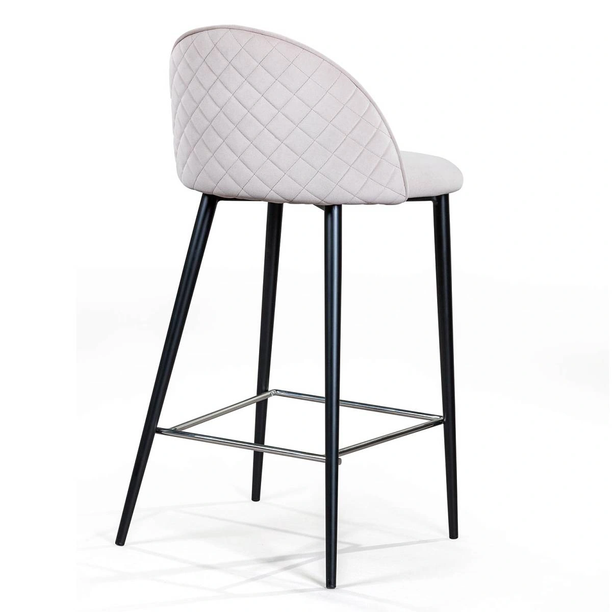 Стул полубарный Marcus, бархат пепельно-серый изображение Стул полубарный Marcus, бархат пепельно-серый фото