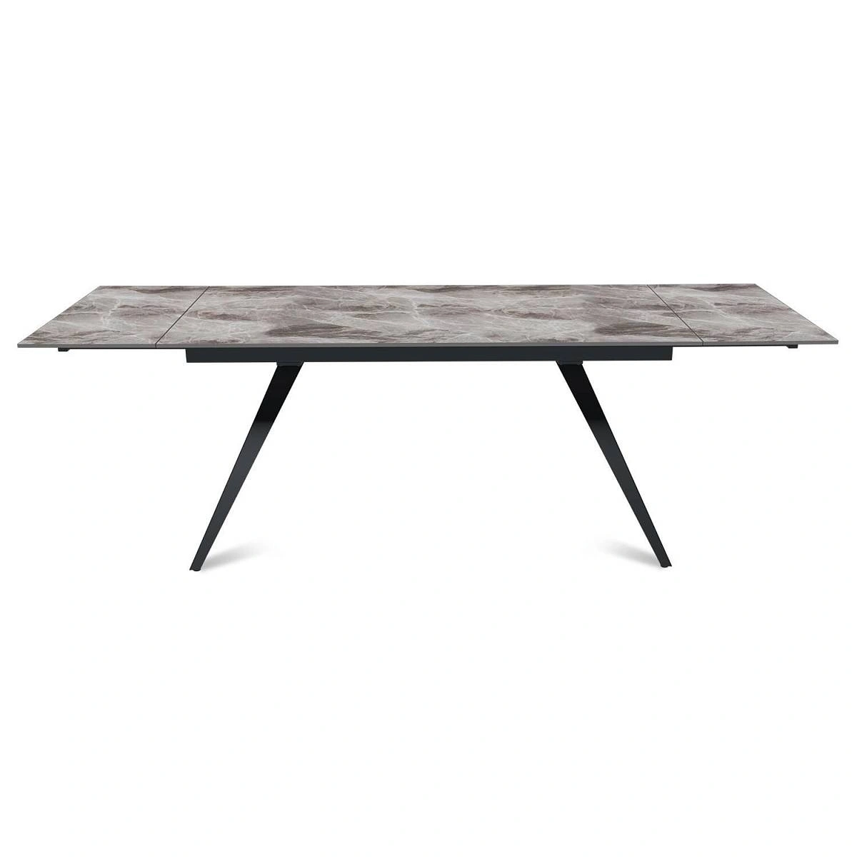 Стол раскладной Asti (160+40+40), керамика глянцевая Italian Dark Grey изображение Стол раскладной Asti (160+40+40), керамика глянцевая Italian Dark Grey фото