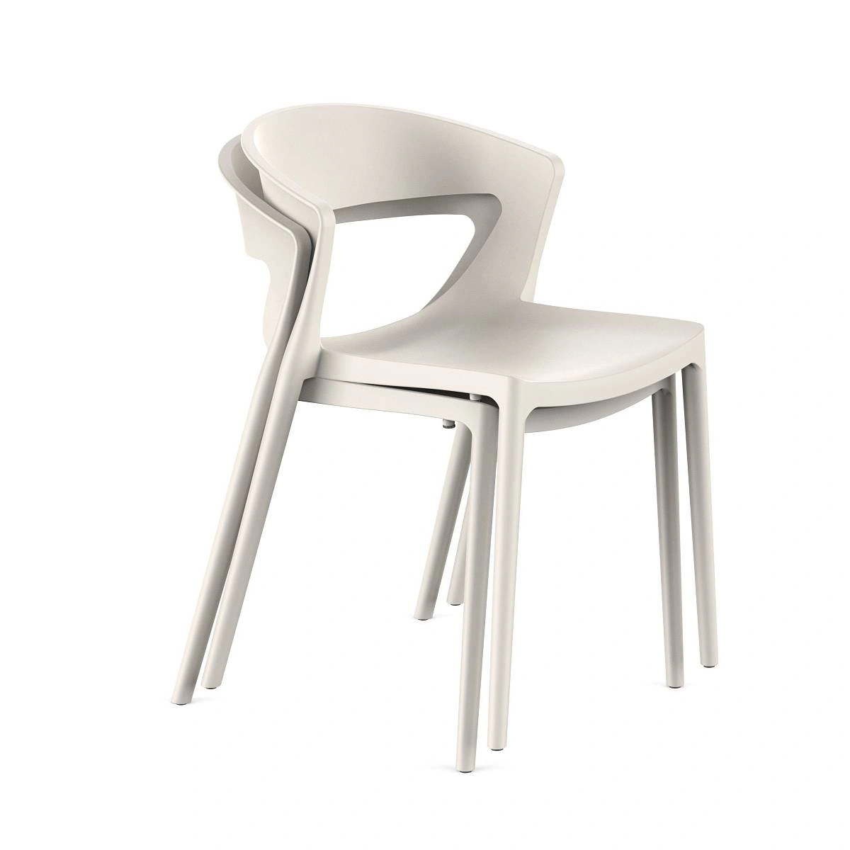 Стул LEXA, (комплект 2 шт), пластик светло-бежевый изображение Стул LEXA, (комплект 2 шт), пластик светло-бежевый фото