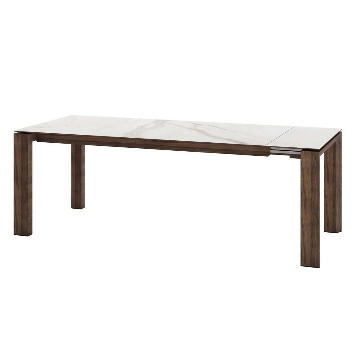 Стол раскладной Aron (160+40), керамика матовая белая изображение Стол раскладной Aron (160+40), керамика матовая белая фото