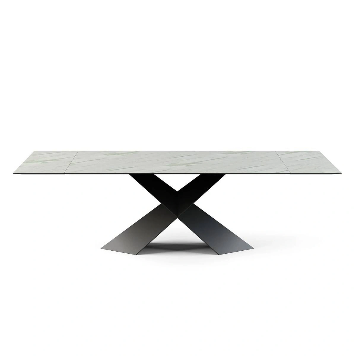 Стол раскладной Tyler (180+40+40), керамика матовая, светлый изображение Стол раскладной Tyler (180+40+40), керамика матовая, светлый фото