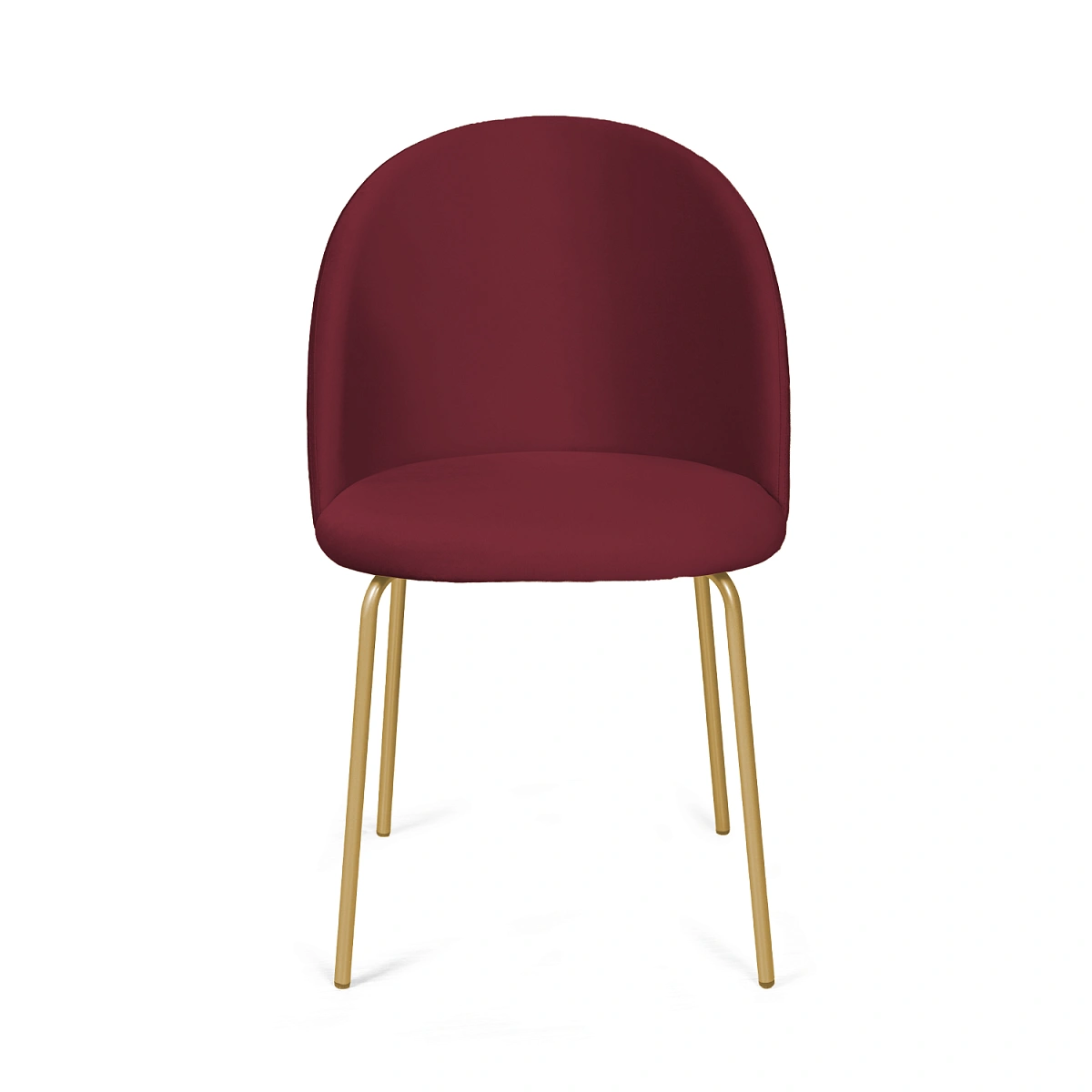 Стул Норд, комплект (2 шт), бархат бордовый 16 / опора золото фото