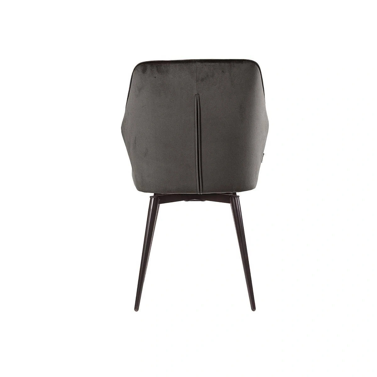 Стул Berg поворотный 360 градусов, комплект (2 шт), бархат антрацит 14/ черный конус изображение Стул Berg поворотный 360 градусов, комплект (2 шт), бархат антрацит 14/ черный конус фото