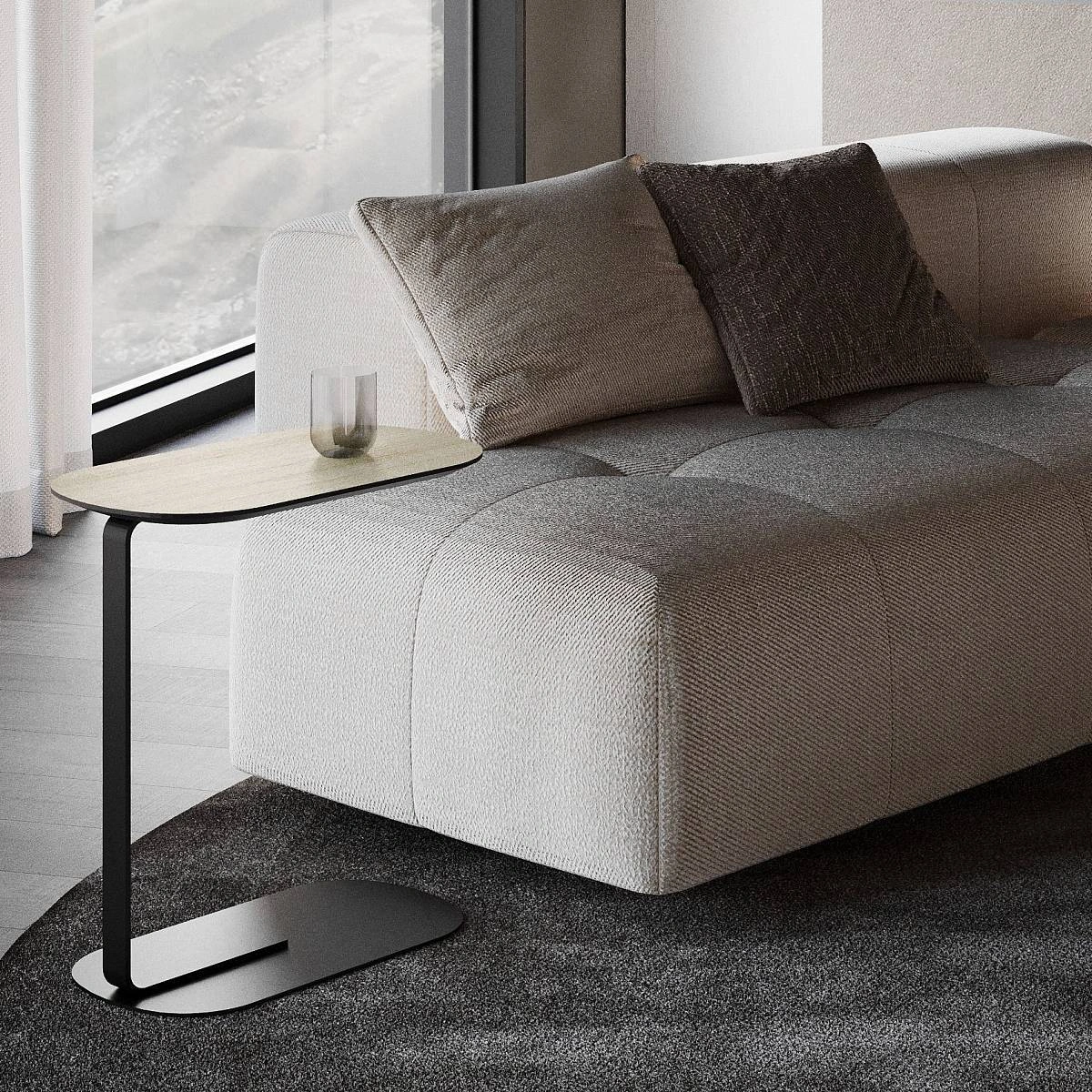 Журнальный столик приставной Side пластик эвкалипт изображение Журнальный столик приставной Side пластик эвкалипт фото