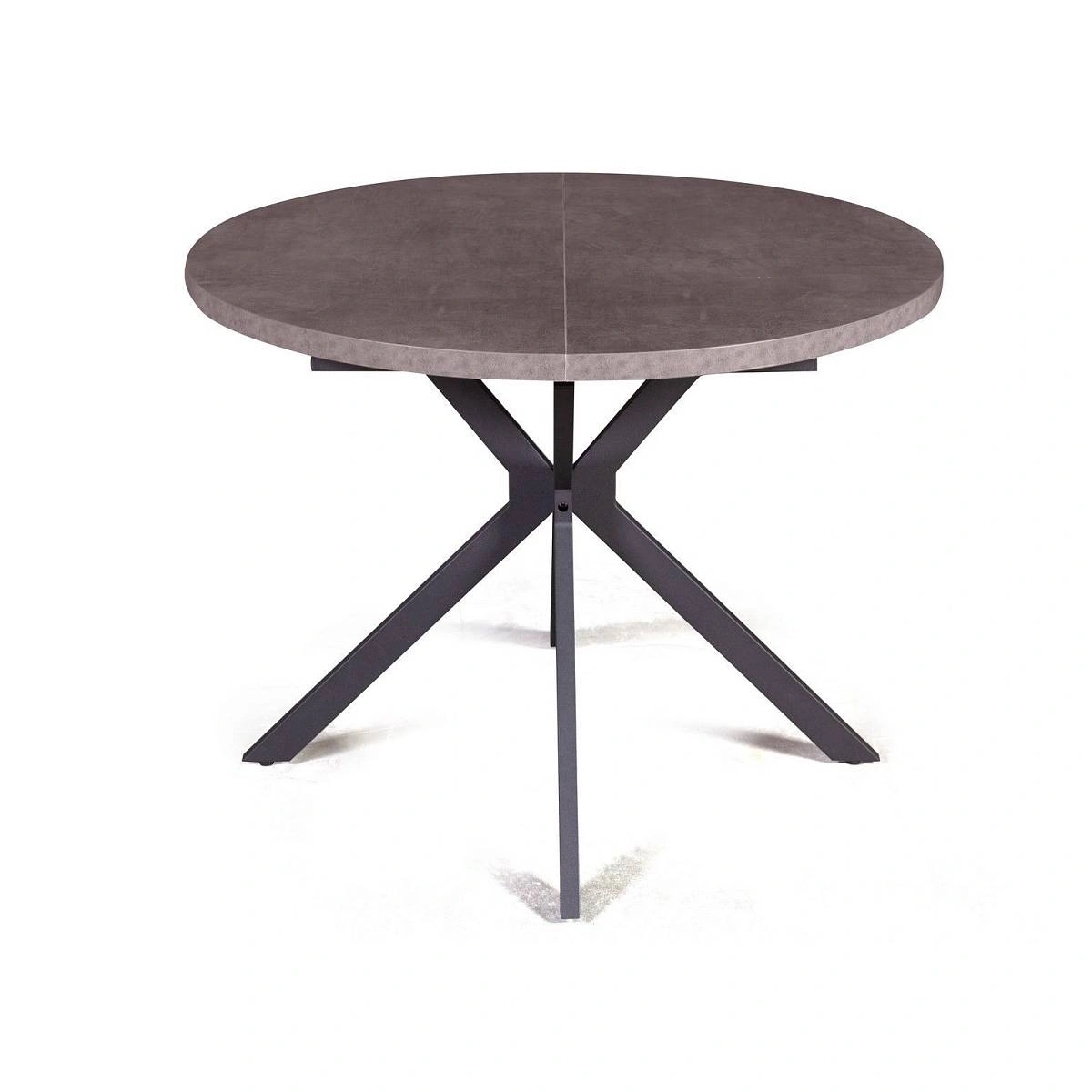 Стол круглый Vegas раздвижной (100+40) камень темный изображение Стол круглый Vegas раздвижной (100+40) камень темный фото