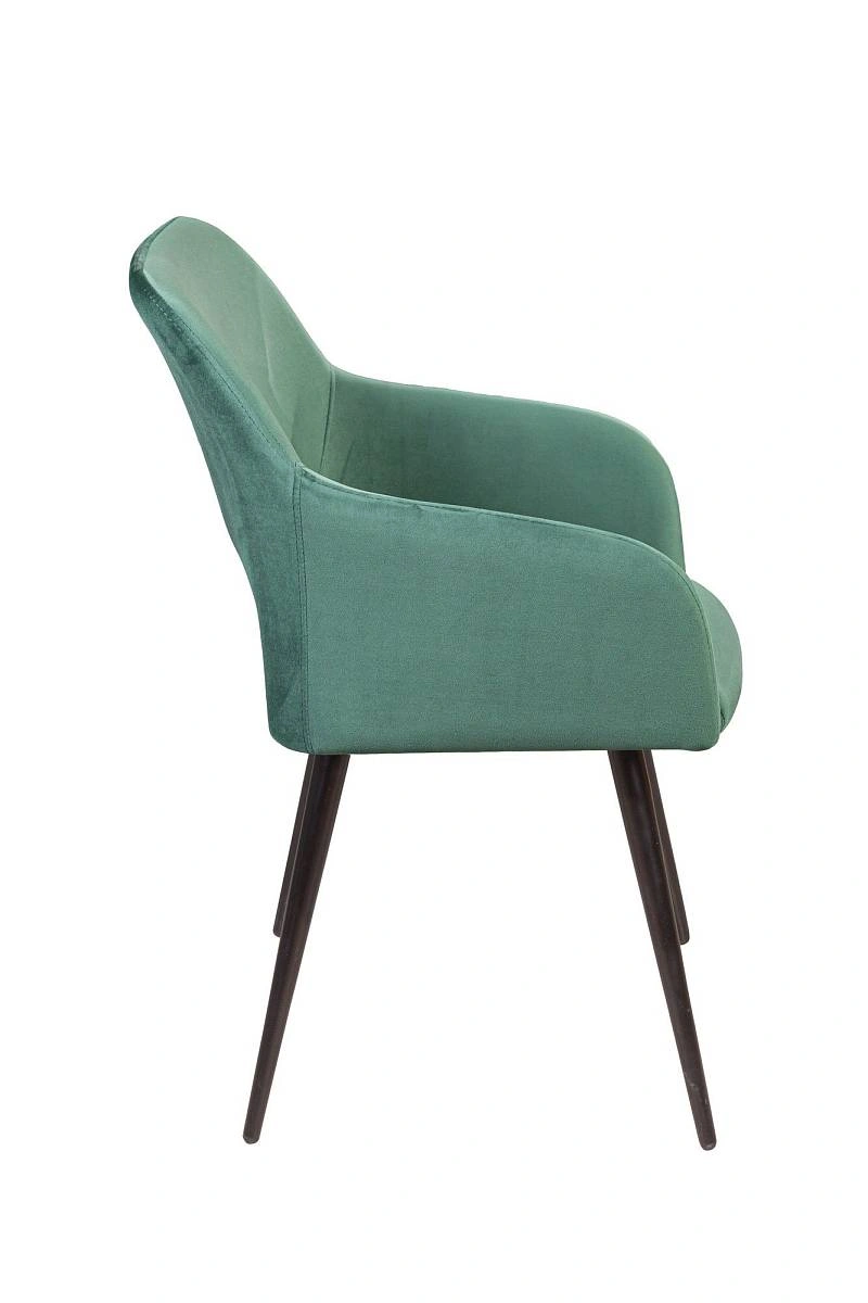 Стул Charlie поворотный 360 градусов, комплект (4шт), бархат зеленый 19 фото