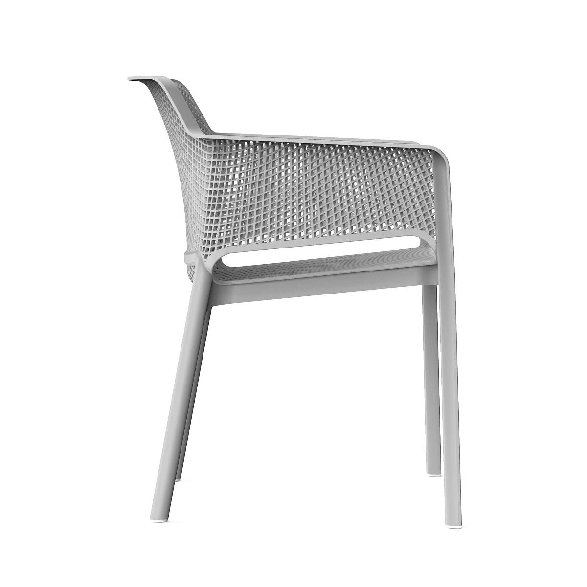 Стул Node с подлокотниками, (комплект 4 шт), пластик серый изображение Стул Node с подлокотниками, (комплект 4 шт), пластик серый фото