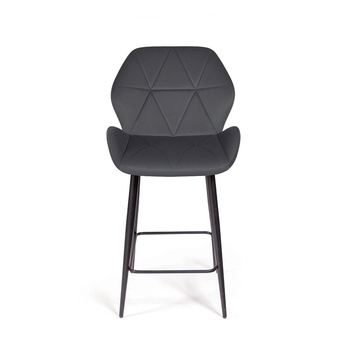 Стул полубарный Crystal, бархат серый 27 фото