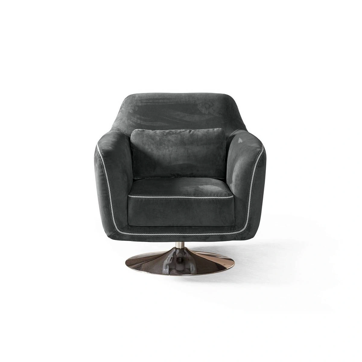 Кресло Marco, искусственная замша Breeze gray изображение Кресло Marco, искусственная замша Breeze gray фото