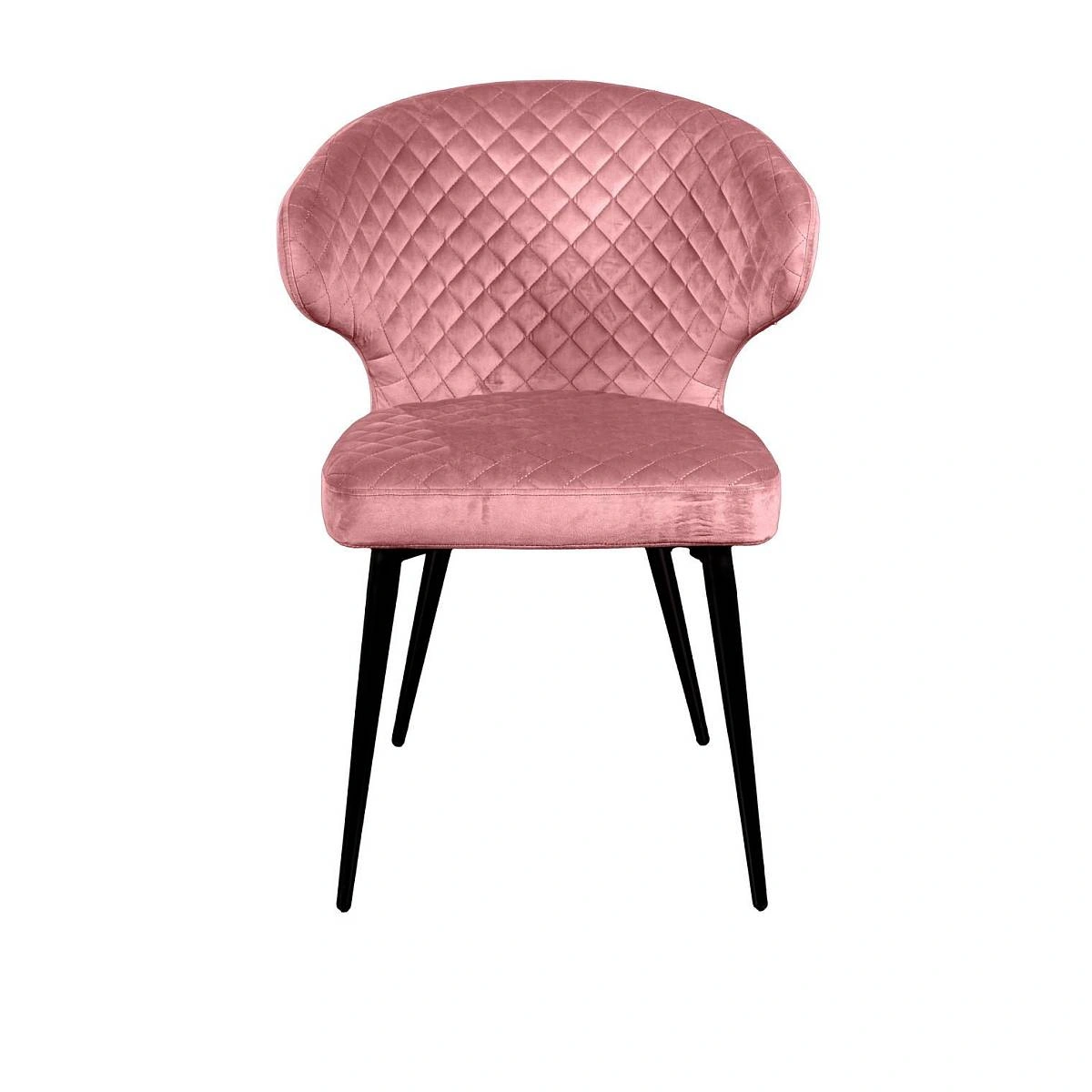 Стул Richard ромб, бархат пудровый 15 изображение Стул Richard ромб, бархат пудровый 15 фото