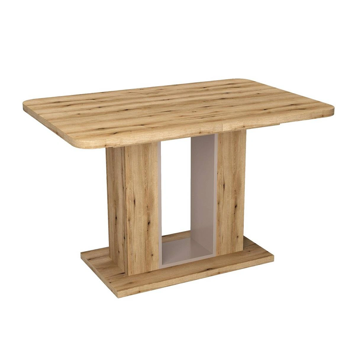 Стол обеденный Toscana (120+40) дуб эвок прибрежный/глиняный серый изображение Стол обеденный Toscana (120+40) дуб эвок прибрежный/глиняный серый фото