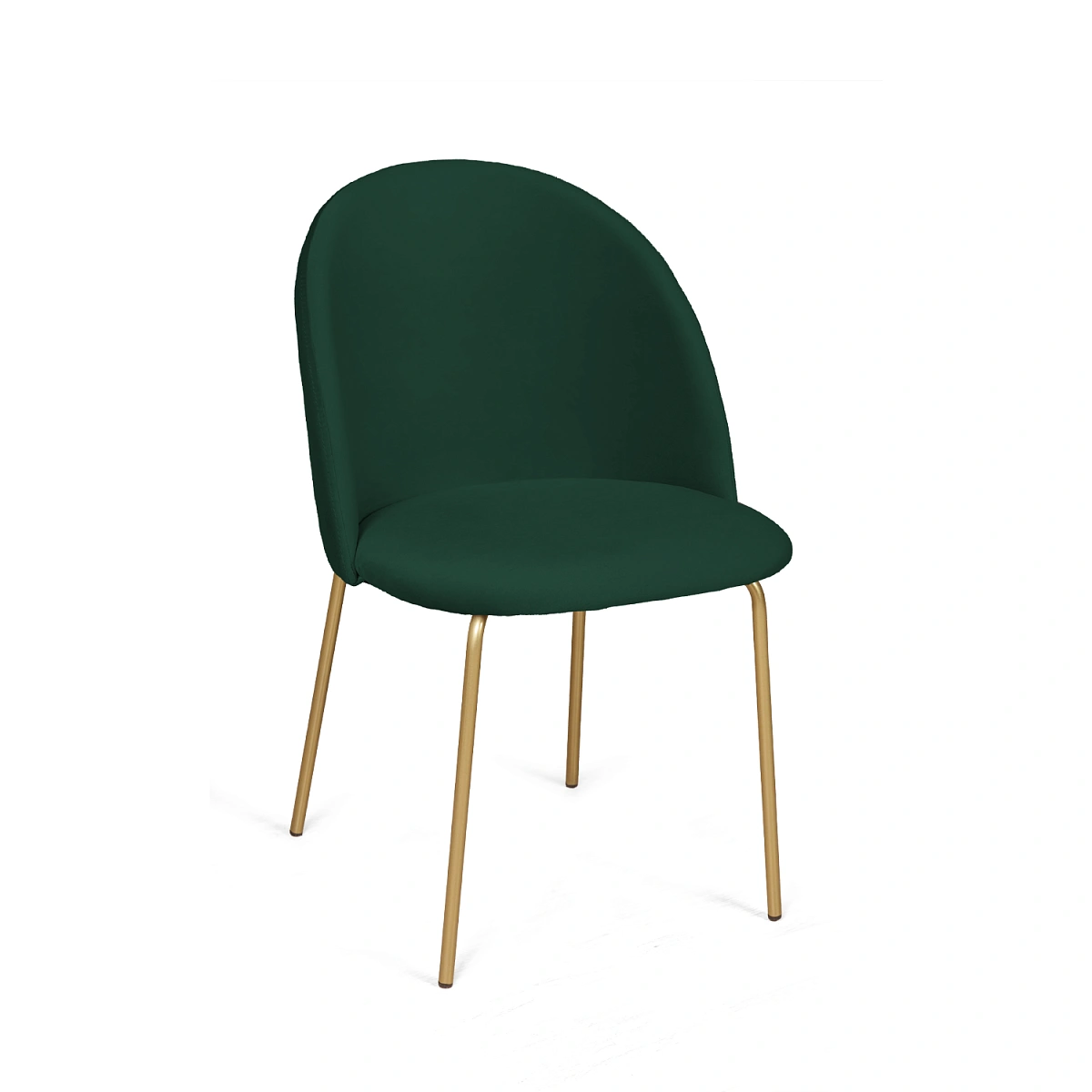 Стул Nord, комплект (4 шт), бархат зеленый 19 / опора золото фото