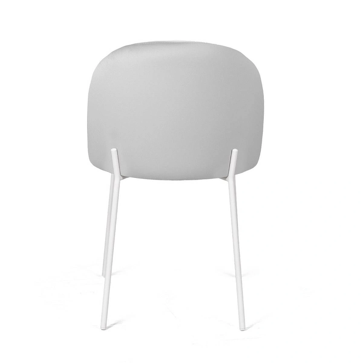 Стул Nord, комплект (4 шт), бархат светло-серый 04 / опора белая фото