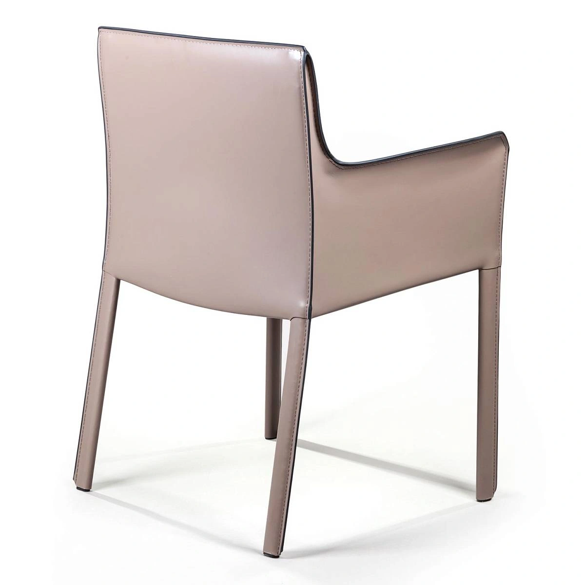 Стул с подлокотниками Barrie, кожа капучино изображение Стул с подлокотниками Barrie, кожа капучино фото