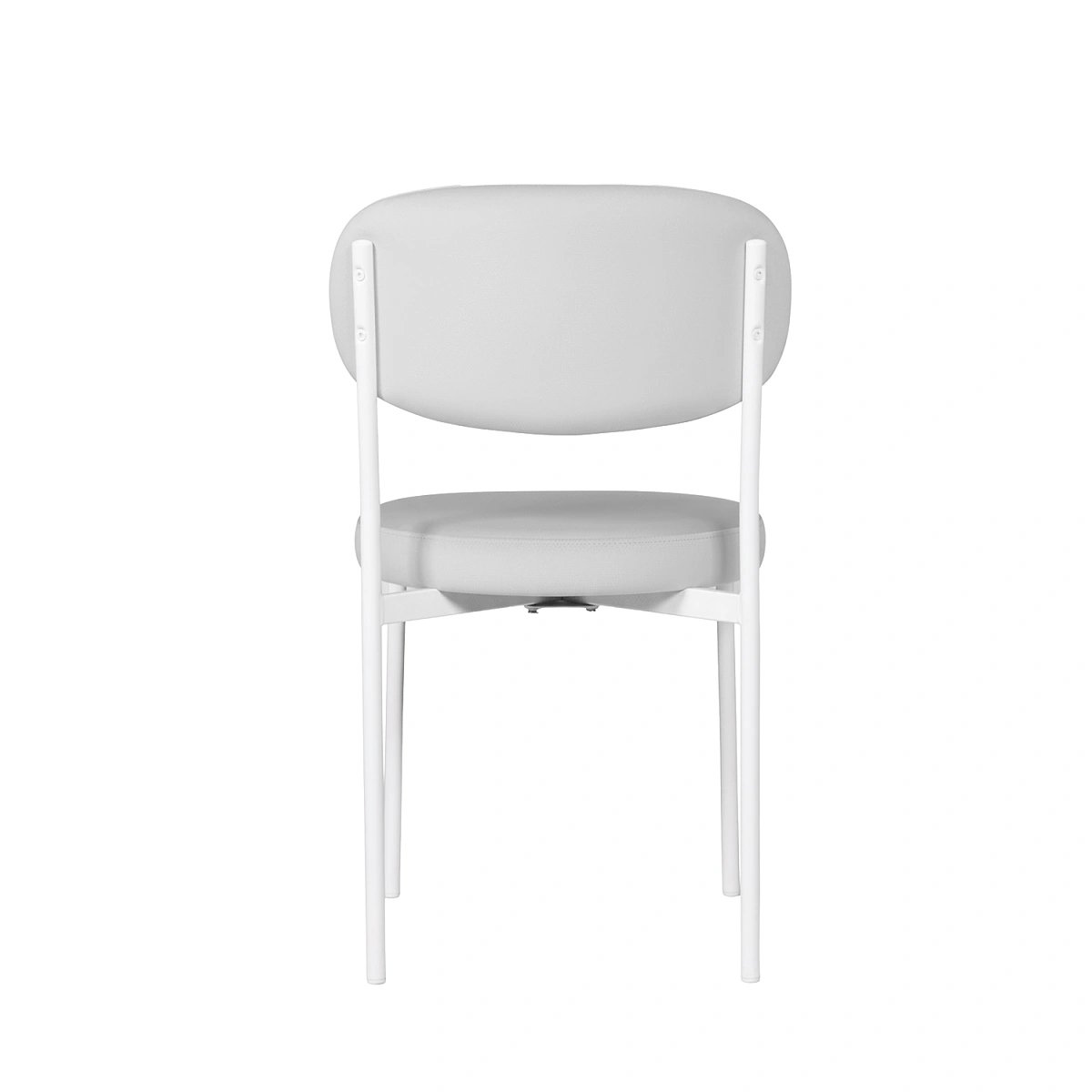 Стул Мейсон, комплект (2 шт), бархат светло-серый 04 / опоры белые фото