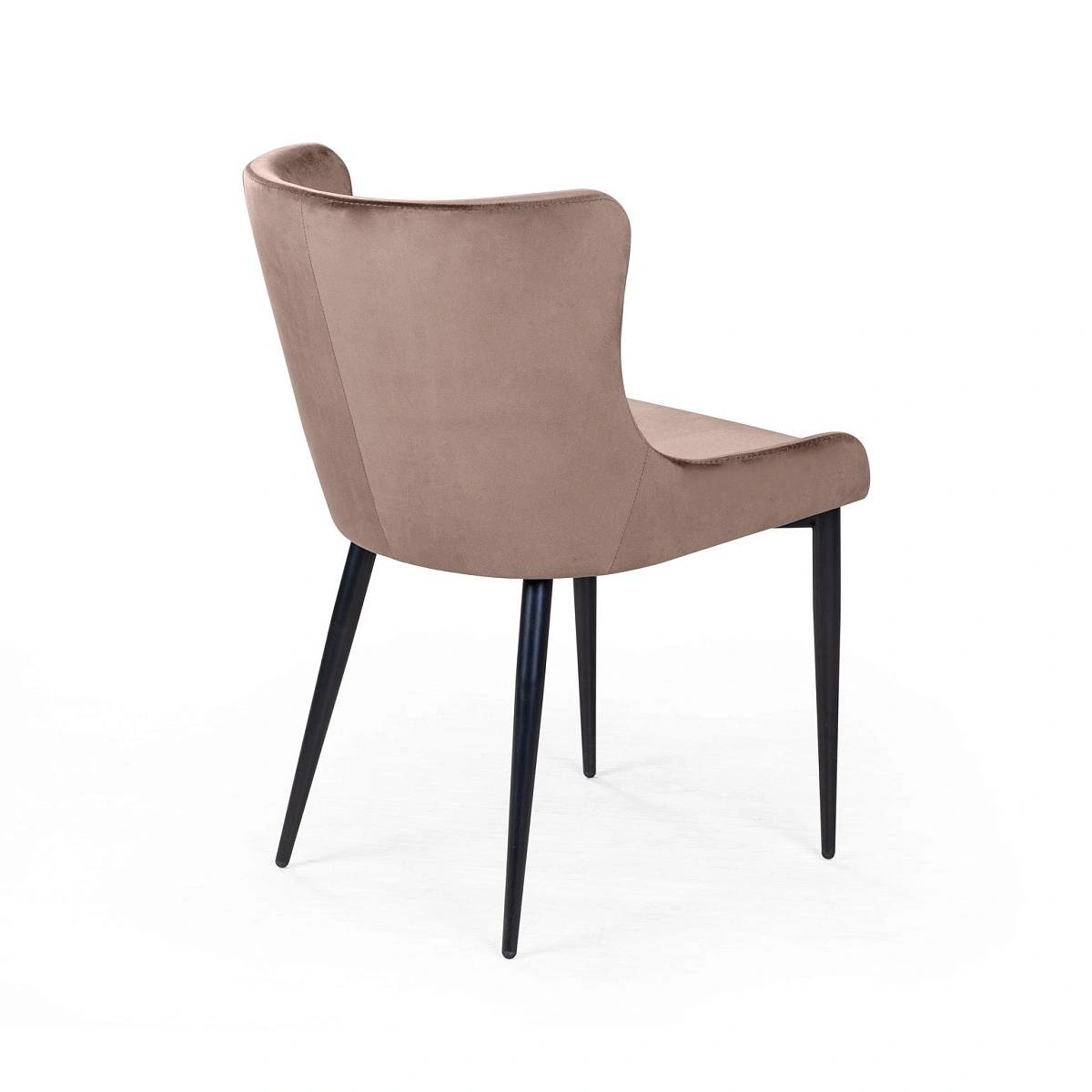 Стул JAZZ, комплект (4шт), бархат бежевый 5/черный конус изображение Стул JAZZ, комплект (4шт), бархат бежевый 5/черный конус фото