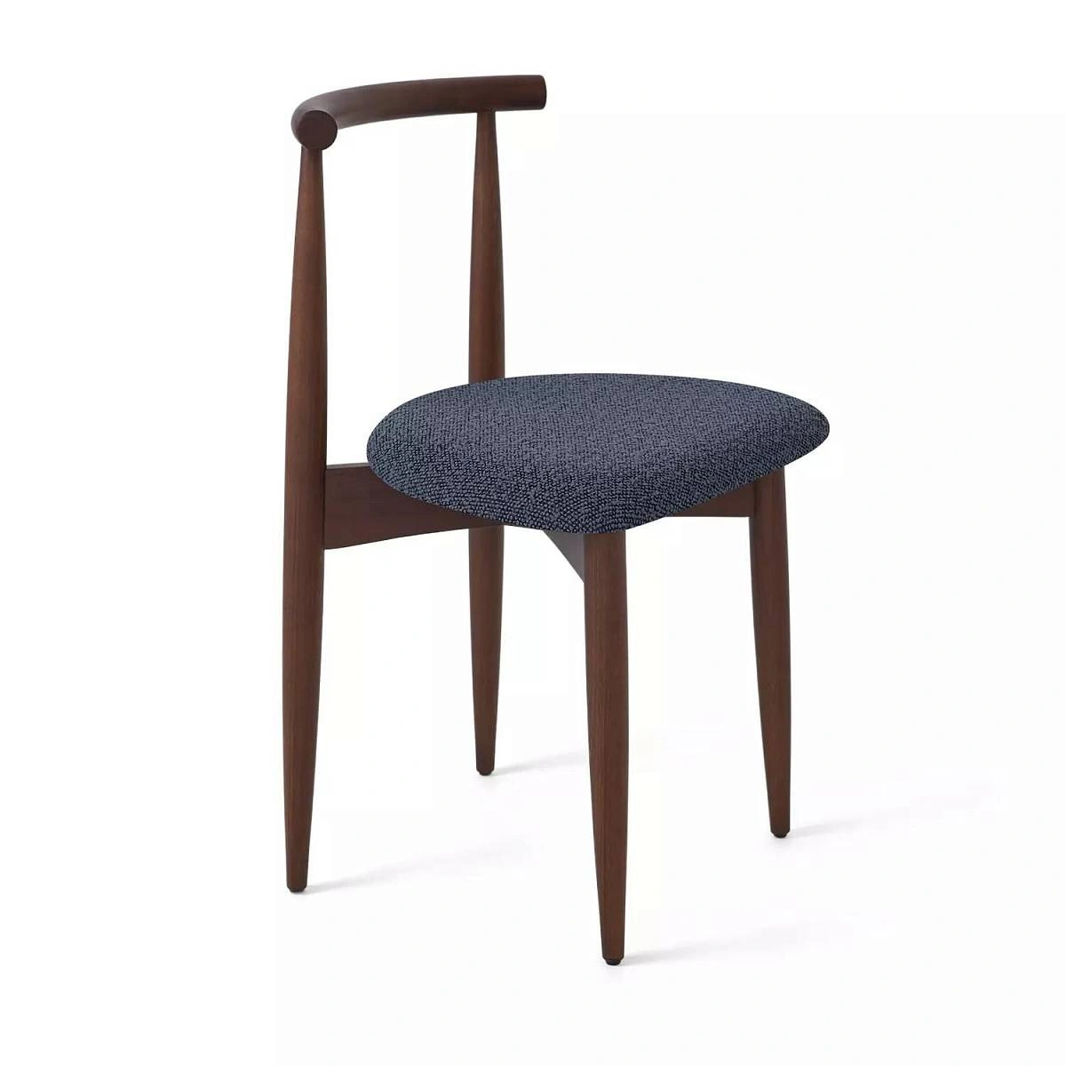 Стул Diana, бук натуральный (тонированный коричневым лаком), темно-серый изображение Стул Diana, бук натуральный (тонированный коричневым лаком), темно-серый фото