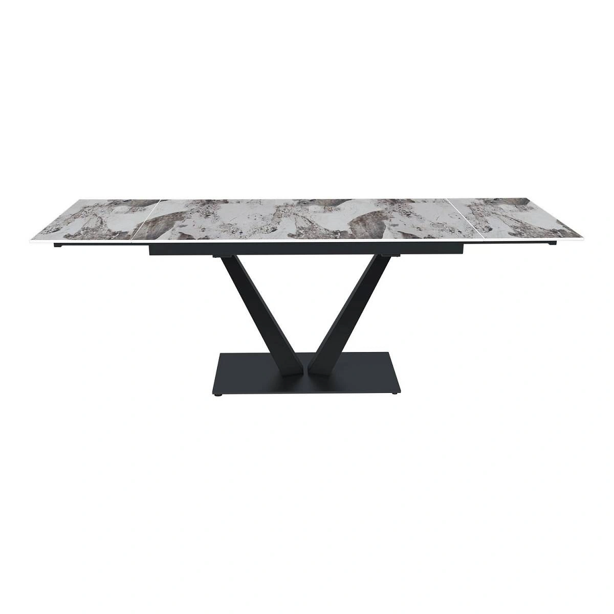 Стол раскладной Malibu (140+40+40), керамика глянцевая Pandora изображение Стол раскладной Malibu (140+40+40), керамика глянцевая Pandora фото