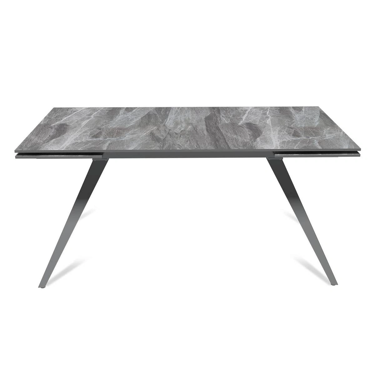 Стол раскладной Asti (160+40+40), керамика глянцевая Italian Light Grey изображение Стол раскладной Asti (160+40+40), керамика глянцевая Italian Light Grey фото