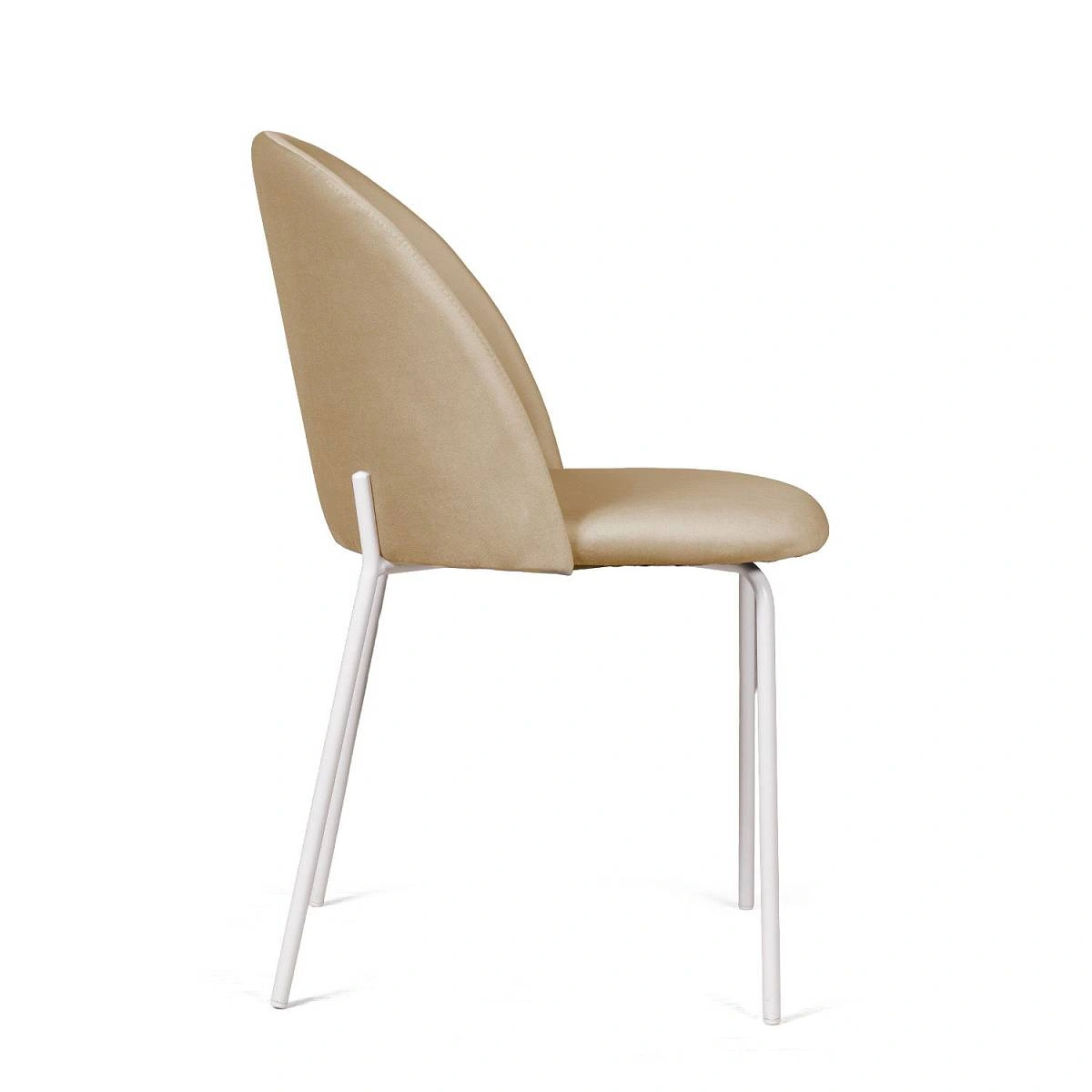Стул Nord, комплект (2 шт), бархат бежевый 05 / опора белая фото