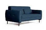 Siena диван-кровать прямой с подлокотниками, бархат синий 29 Siena диван-кровать прямой с подлокотниками, бархат синий 29