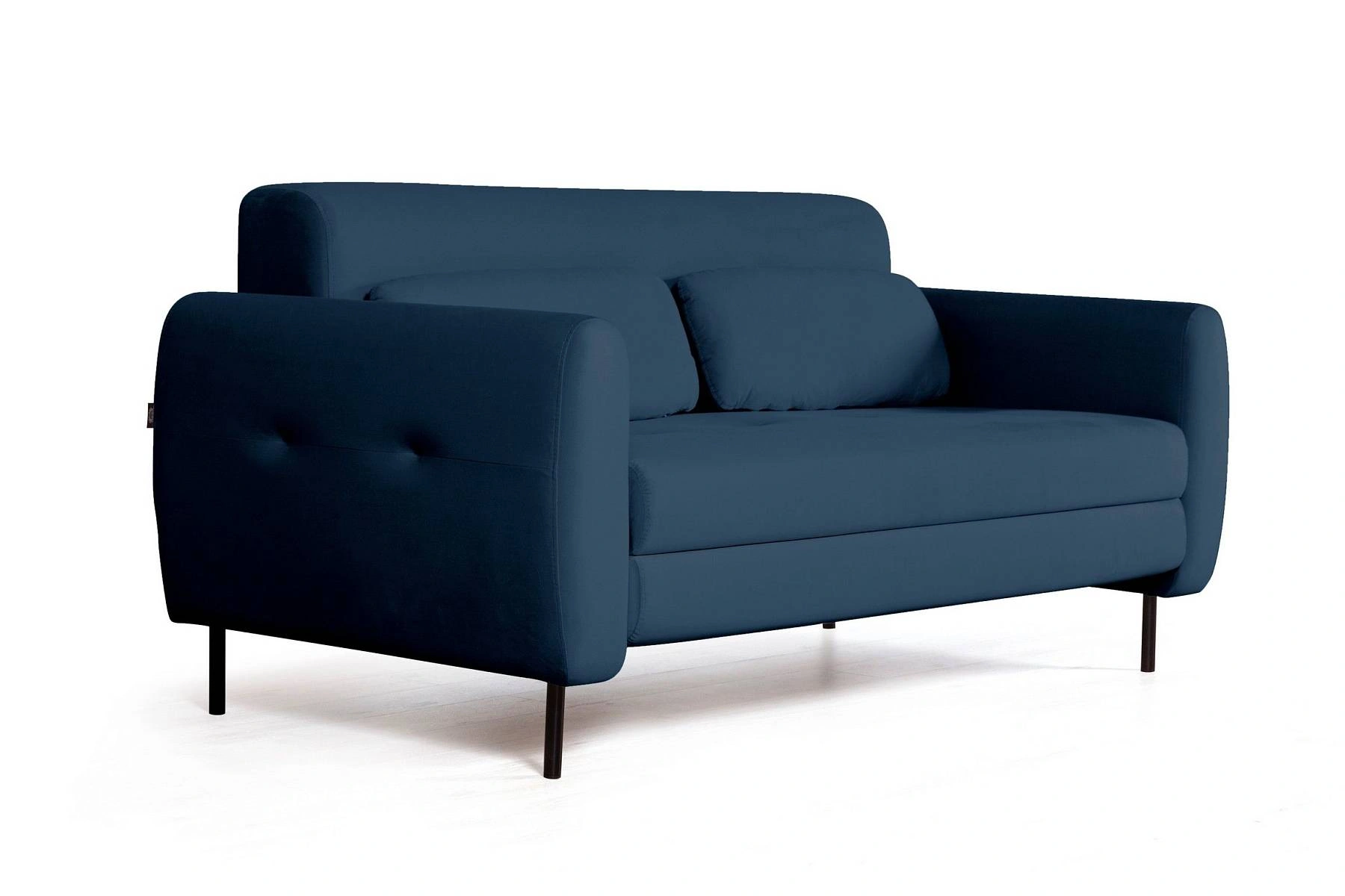 Siena диван-кровать прямой с подлокотниками, бархат синий 29 изображение Siena диван-кровать прямой с подлокотниками, бархат синий 29 фото