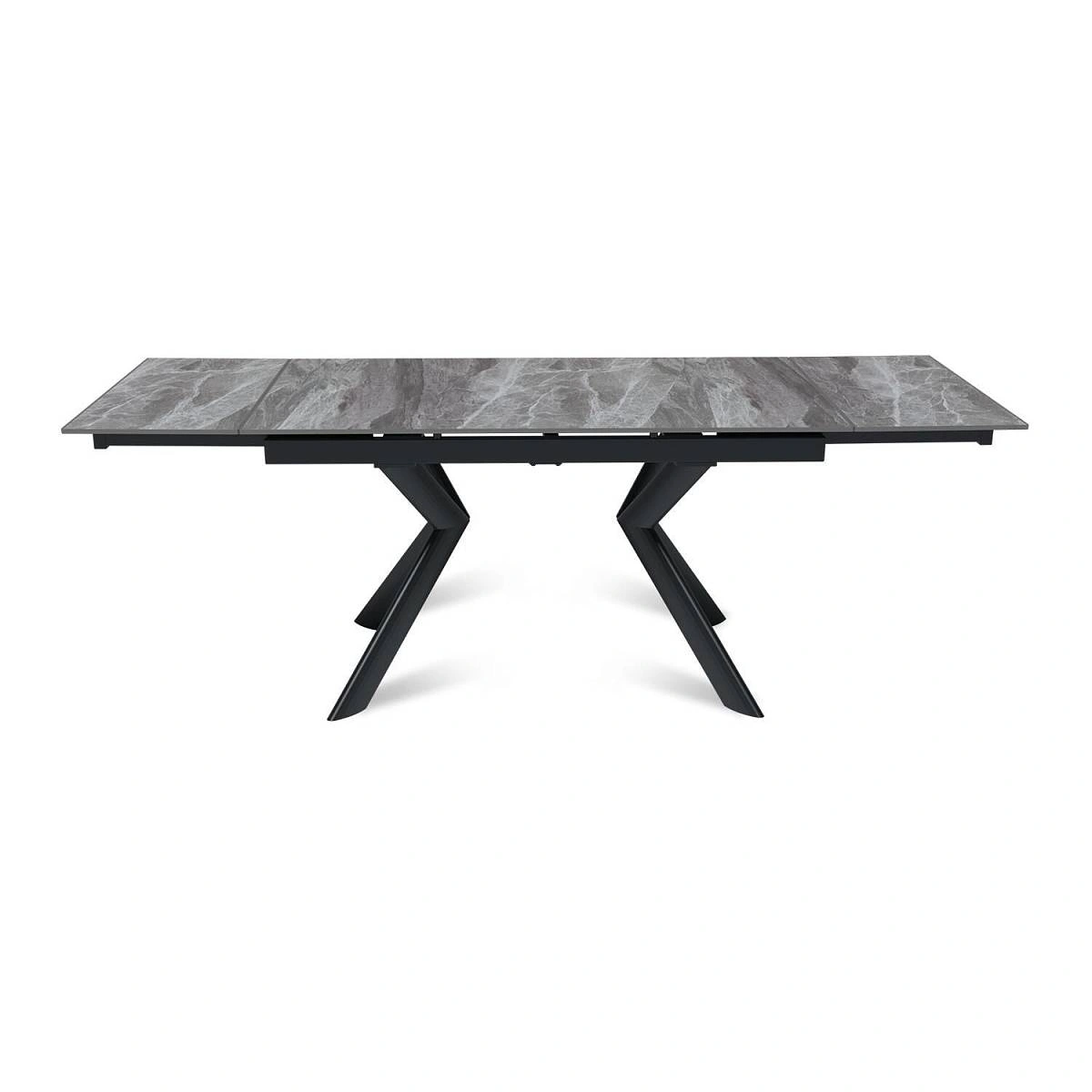 Стол раскладной Bridge (140+40+40), керамика глянцевая Italian Light Grey изображение Стол раскладной Bridge (140+40+40), керамика глянцевая Italian Light Grey фото