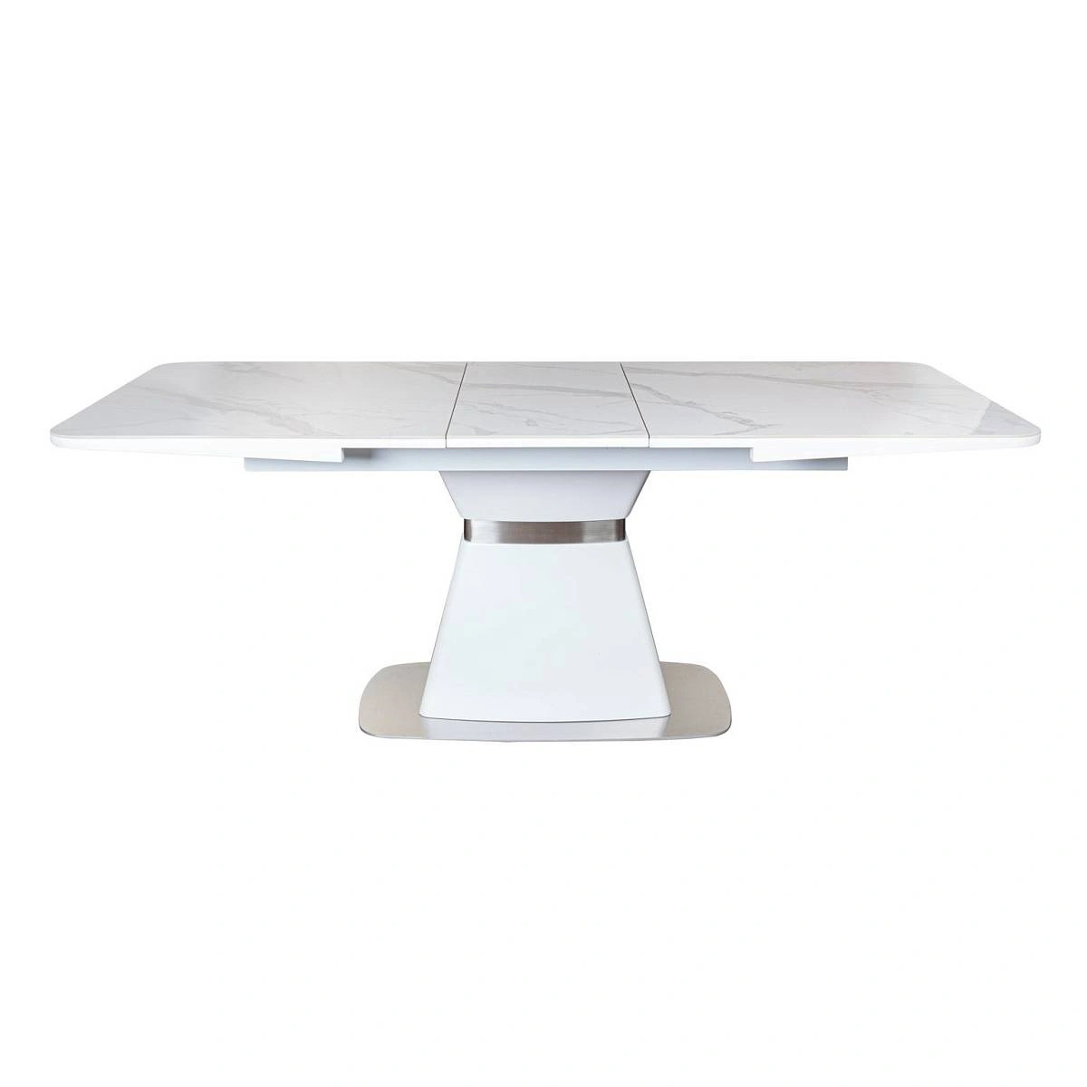 Стол раскладной Madison (160+40 см) испанская керамика белый изображение Стол раскладной Madison (160+40 см) испанская керамика белый фото