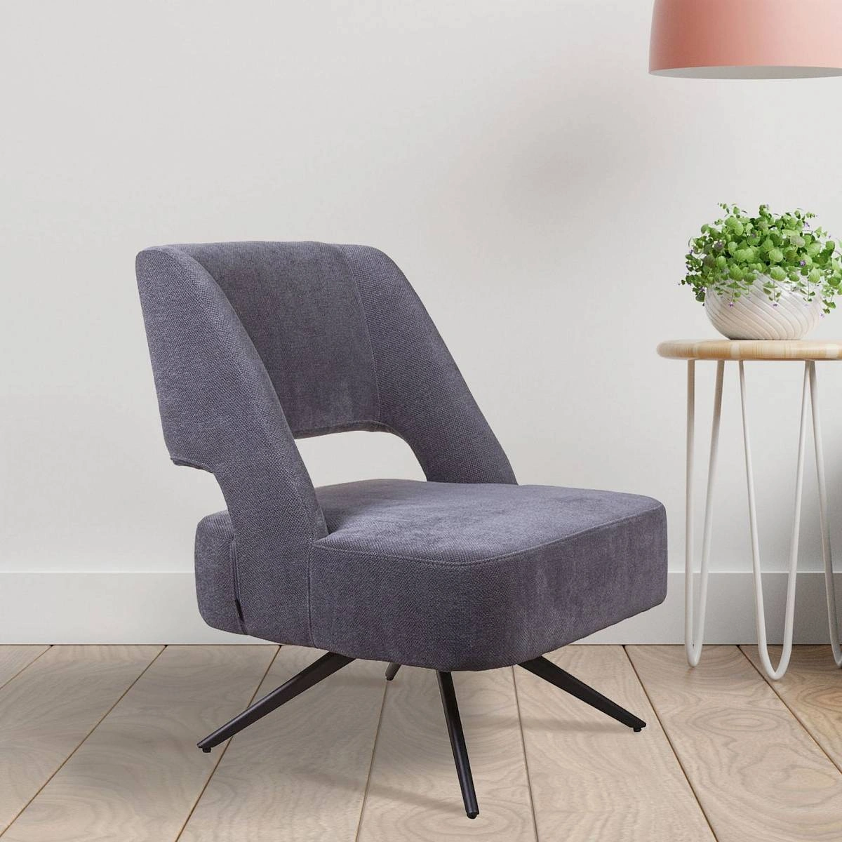 Кресло Molly, ткань серый изображение Кресло Molly, ткань серый фото