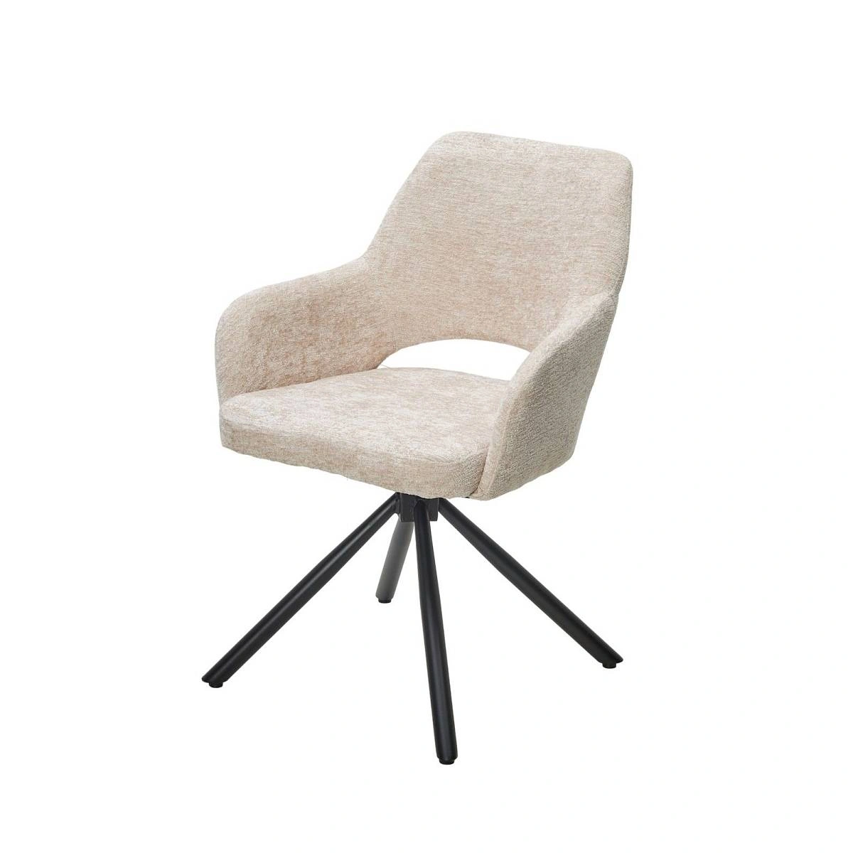 Стул Gandi шенил бежевый, поворотно-возвратный механизм 180 градусов изображение Стул Gandi шенил бежевый, поворотно-возвратный механизм 180 градусов фото